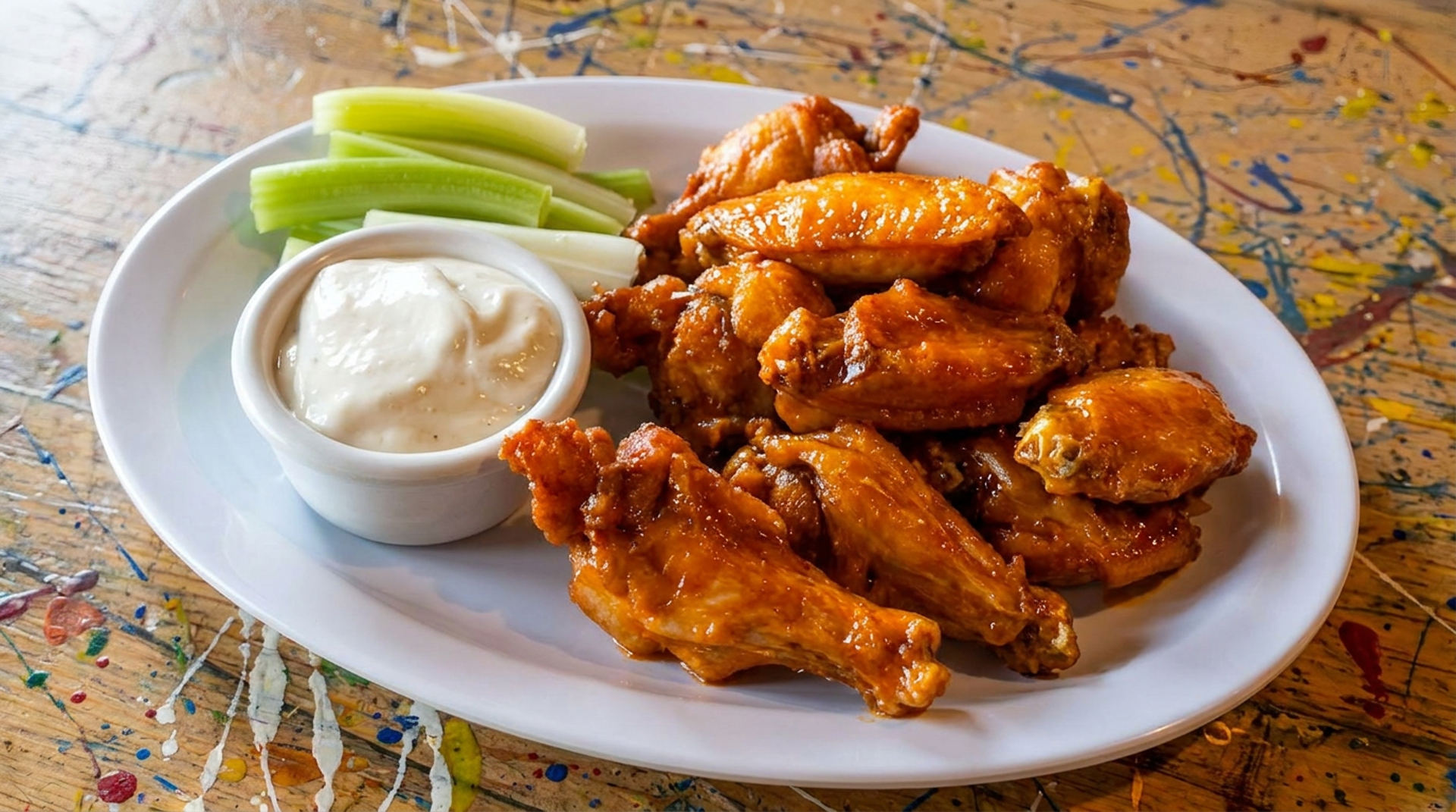 Fresh wings, cooked to order